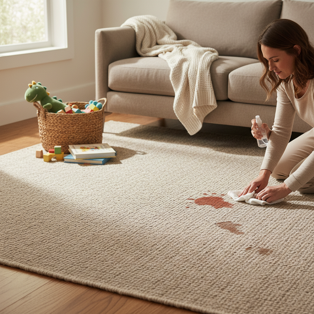 How to Clean a Machine Washable Kids Playroom Rug and Remove Stains (Step-by-Step)