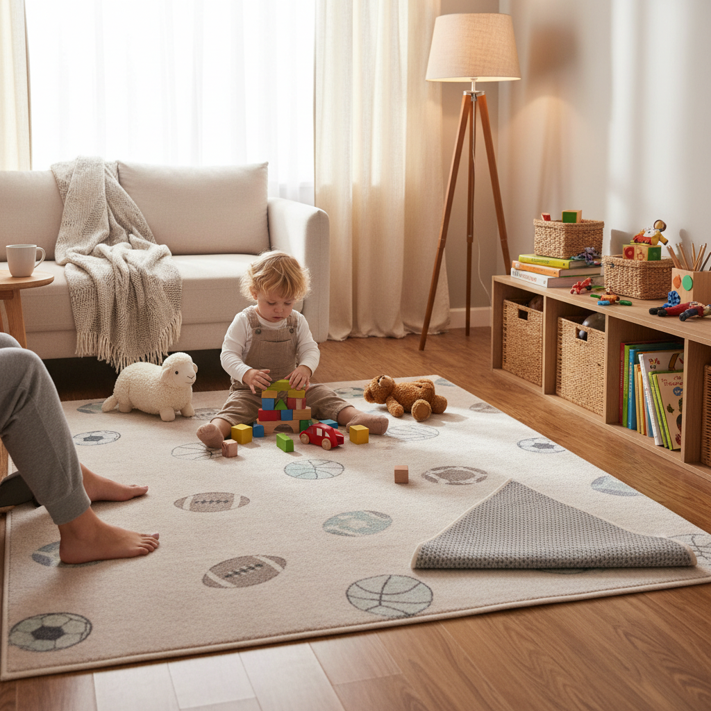Non Slip Machine Washable Sports Rug for Kids Playroom: Safety-First Buyer Guide