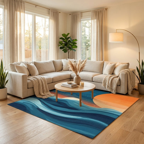 Are Washable Wave Rugs Good for Living Rooms?