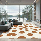 Brown Spotty Organic Texture Rug