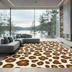 Brown Leopard Spots Rug