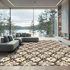 Earthy Bloom Overlapping Abstract Rug