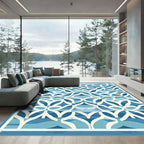 Oceanic Ivory Geometric Arch Rug