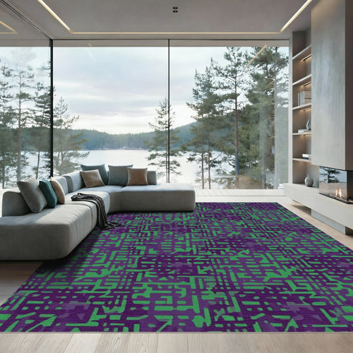 Abstract Geometric Lines Rug
