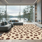 Brown Leopard Spot Splash Rug