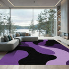 Deep Purple Gradient Flow Rug