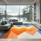 Sunset Graduated Chevron Rug