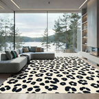 Chic Cream Black Animal Spots Rug