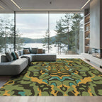 Camouflage Organic Flow Mosaic Rug