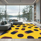 Bright Yellow Capsule Dots Rug