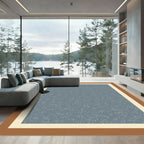 Subtle Blue Speckled Abstract Texture Rug