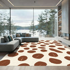Brown Coffee Bean Scatter Rug