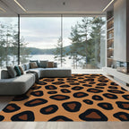 Brown Leopard Wild Spots Rug