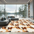 Camouflage Brown Earth Tones Flow Rug