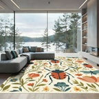 Whimsical Insect Garden Floral Whimsy Rug