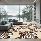 Abstract Cheetah Ornate Contemporary Rug