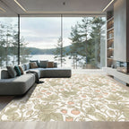 Pastel Strawberry Vine Garden Rug