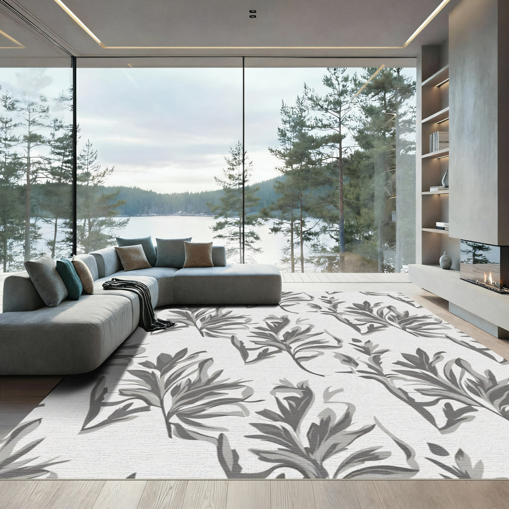 Monochromatic Leafy Branch Repeat Rug
