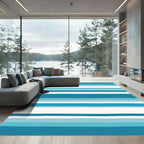 Ocean Blues Striped Horizon Rug