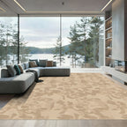 Earthy Camouflage Abstract Organic Rug