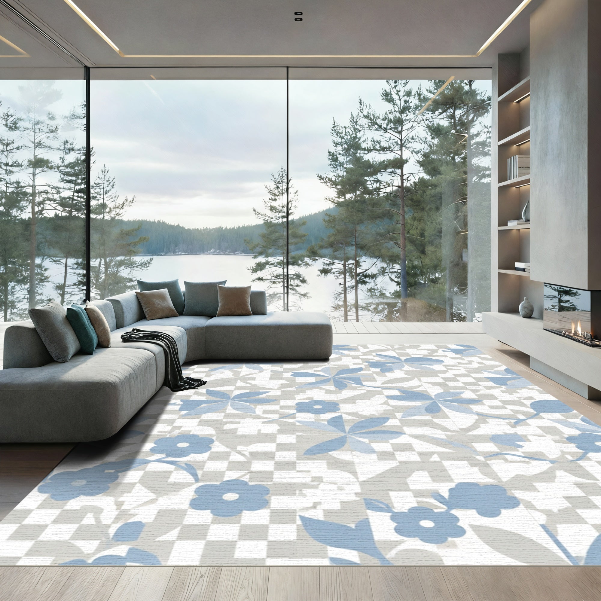 Pastel Blue Rug