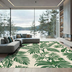 Verdant Leafy Rainforest Canopy Rug