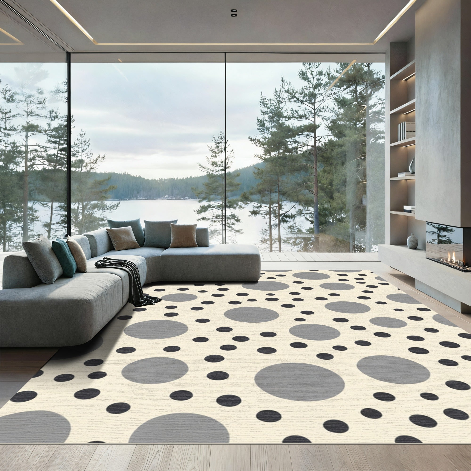 Neutral Dot Variation Scatter Rug
