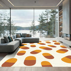 Earthy Orange Two Tone Pill Rug
