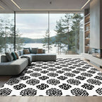 Bold Tribal Diamond and Circle Rug