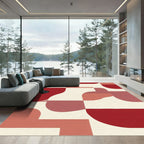 Color Block Mid Century Curves Rug