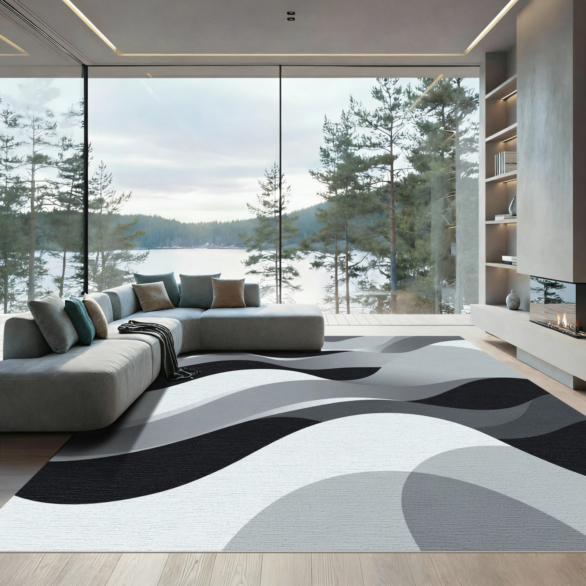 Monochromatic Abstract Waves Rug
