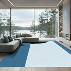 Indigo Sky White Cloud Form Rug