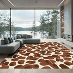 Brown Spotted Abstract Spots Rug