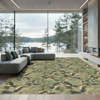 Urban Woodland Camouflage Blend Rug
