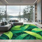 Deep Green Lush Foliage Rug