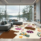Contemporary Abstract Floral Medley Rug
