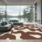 Earthy Brown Organic Spots Rug