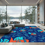 Oceanic Coral Fish Aquatic Art Rug