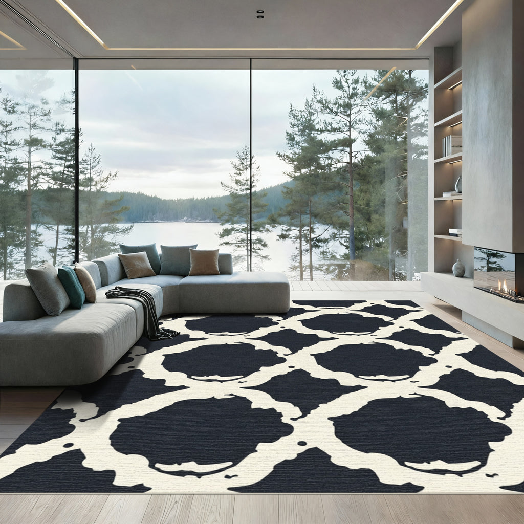 Organic Cream Circle Overlay Rug