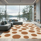 Terra Cotta Polka Dot Collection Rug