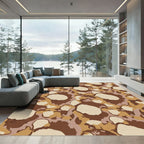 Desert Camo Ochre Blobs Rug