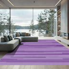 Lavender Hues Horizontal Stripe Rug