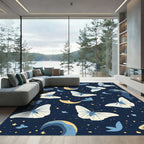 Blue Moon Butterfly Sky Rug