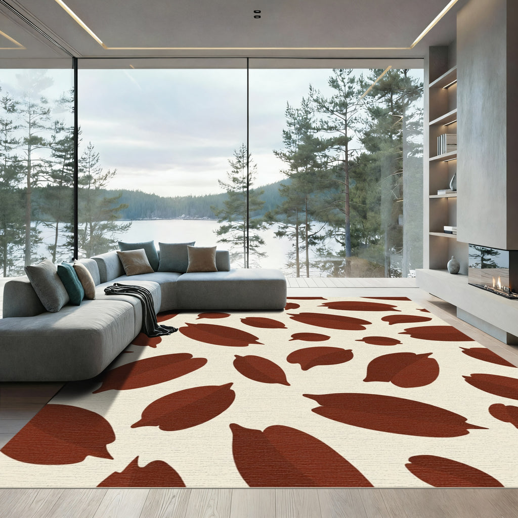 Deep Brown Cocoa Bean Repeat Rug