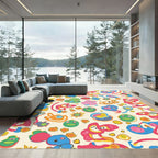 Whimsical Cartoon Creature Playful Motif Rug