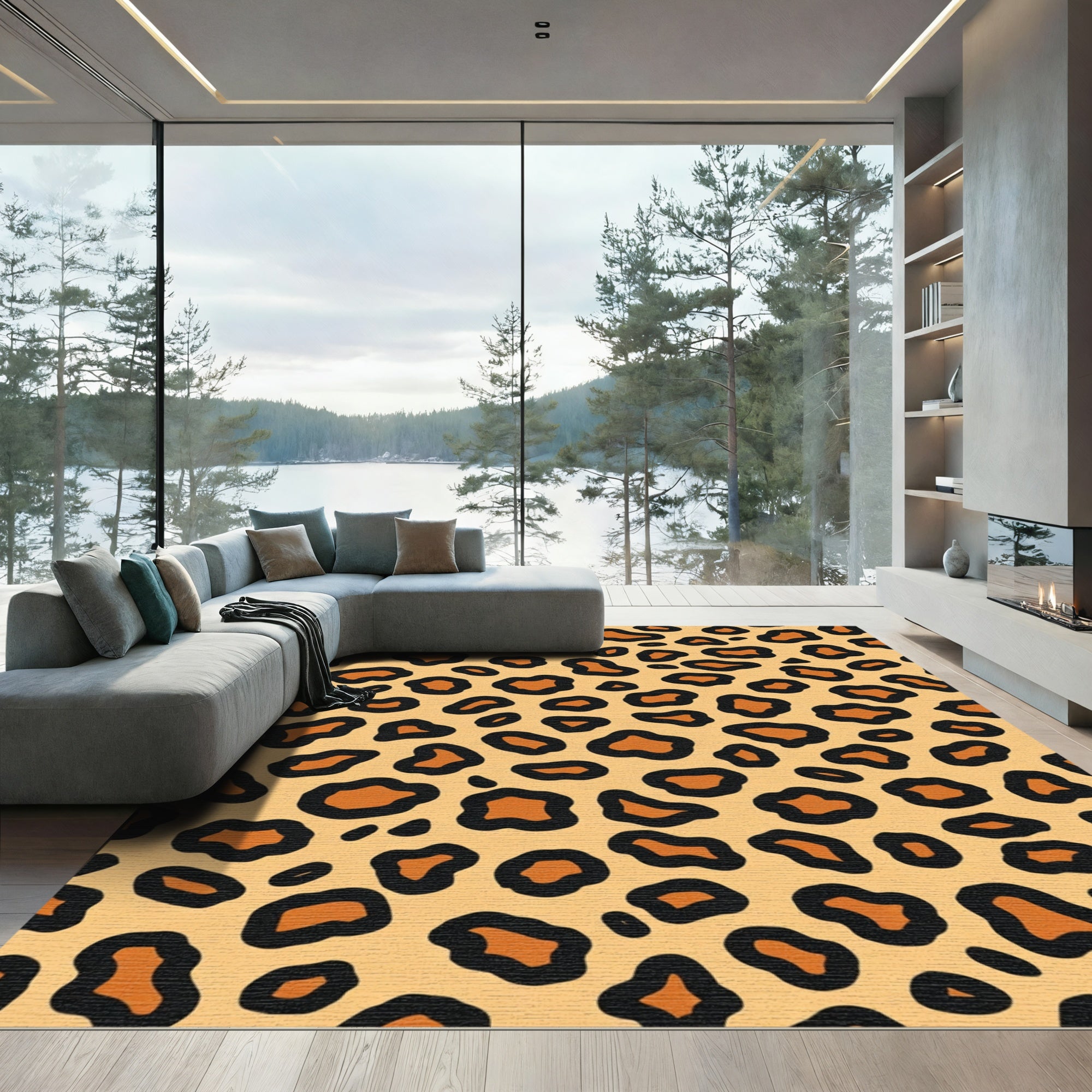 Bold Animal Print Spots Rug