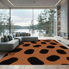 Terra Cotta Black Speckle Rug