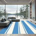 Classic Cerulean Stripe Rug