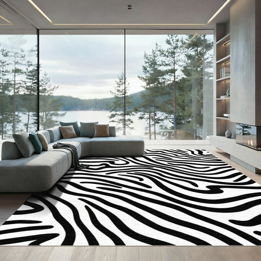 Wild Animal Strokes Rug