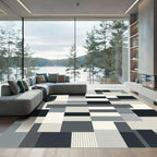 Monochromatic Geometric Block Composition Rug